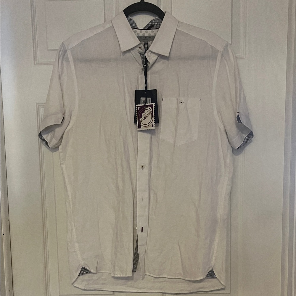Ted Baker London Men's Cream Button Down Shirt